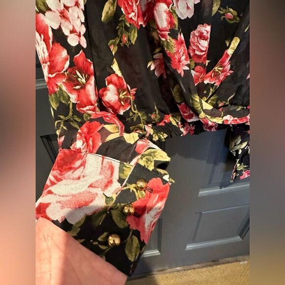 2-piece rose maxi dress set (2XL) NWOT - Picture 5 of 11